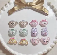 ダッフィー＆フレンズ ディズニー ネイルパーツ 12個セット