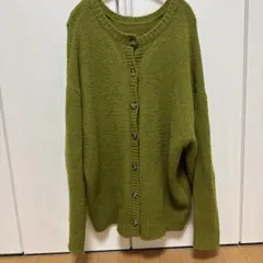 クラシカルエルフ ニットオーバーサイズカーディガン ライトグリーン L