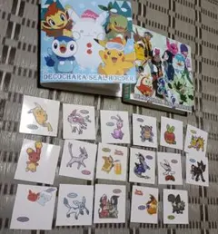 ポケモン　デコキャラシールホルダー2冊　シール付