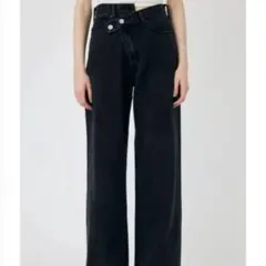 MOUSSY CROSS WAIST WIDE ストレート