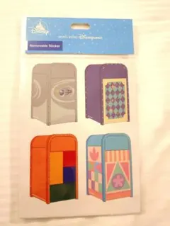 香港ディズニーランド　トラッシュ缶　ゴミ箱　ステッカー　シール　スモールワールド