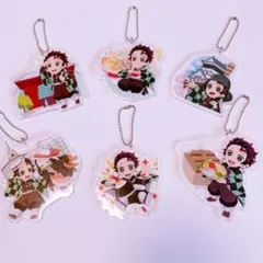 鬼滅の刃 全集中展 ご当地アクリルキーホルダー 竈門炭治郎 6点セット