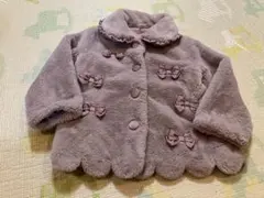 ピューピルハウス　ピンク　スカラップ　ファーコート