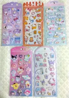 サンリオ ジュエルマシュマロシール 5枚セットのサムネイル