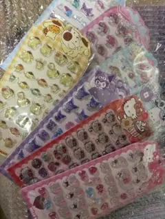 正規品　サンリオ　ボンボンドロップシール　キティ　クロミ　ポチャッコ　ポムポム