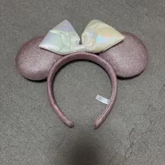 ディズニ カチューシャ ミニー スパンコール ピンク