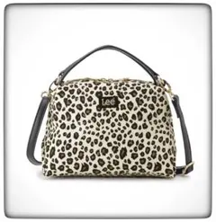 値下げ　Lee ショルダーバッグ　レオパード　リー　ハンドバッグ　2way 新品