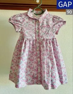 GAP 幼児・ベビー パフスリーブ フローラル ワンピース 90のサムネイル