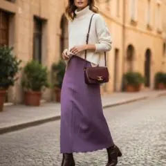 専用　美品　スローブイエナ　М　ロングスカート　マーメイド　フレア　紫　パープル