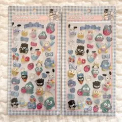 サンリオ ボンボンドロップシール 3Dシール サンリオ はぴだんぶい　2枚セット