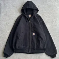 美品　USA製　カーハート アクティブジャケット Mサイズ　ダックパーカー ビッグサイズ USA製 カーハート アクティブパーカー ダック地 ワーク