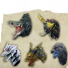 【新品】　一番くじ ゴジラ 70th E賞 モンスターヘッドマグネット　5種