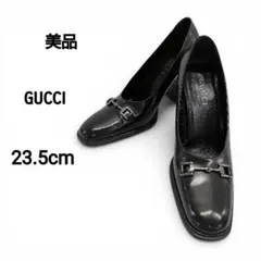 【美品】GUCCI /グッチ　ホースビットスクエアトゥ　23.5cmのサムネイル