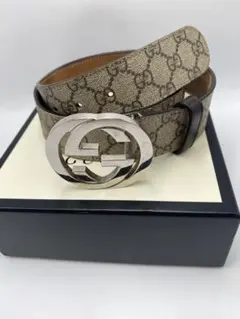 グッチ GUCCI レザー GGスプリーム ベルト ゴールド金具 Y862 - メルカリ