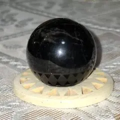 天然石✨️モリオン　スフィア✨️台座付き①
