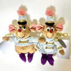 セット】ジャック ガス ぬいぐるみキーホルダー シンデレラ ディズニー