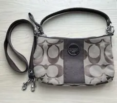 COACH ブラウン ショルダーバッグ 中型