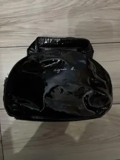 美品　アニエスべー　エナメルポーチ
