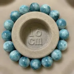 ラリマーブレスレット 16cm 12mm