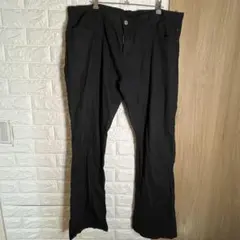 【超希少サイズ 5XL】メンズ ブラック パンツ 伸縮性あり ウエスト100cm