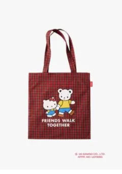 【新品】ファミリアfamiliar　ハローキティ　トートバッグ　赤　サンリオ
