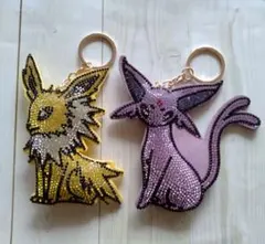 ポケモン　ストーン　キーホルダー　サンダース　エーフィ