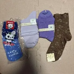 ソックス 4足セット 22〜25センチ　まとめ売り　靴下