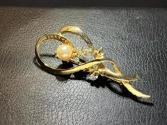 ❤︎ #BB ブローチ　フェイクパールがアクセント（中古）❤︎