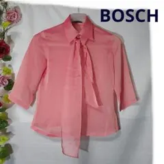 BOSCH　シースルー　ボウタイブラウス　ピンクのサムネイル