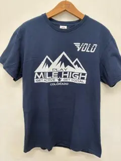 DELTA VOLO MILE HIGH 半袖 Tシャツ ネイビー✖ホワイト