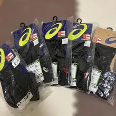 asics トレーニングソックス Mサイズ 5足セット