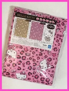 【HELLO KITTY】ハローキティ キルトマット ピンク(ヒョウ柄)