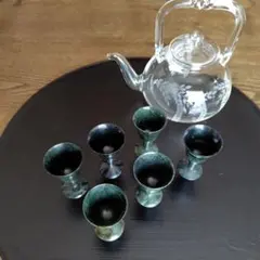 茶道具　チロリ・夜光杯（つぼつぼ等にも）　茶事　懐石カ①ミ