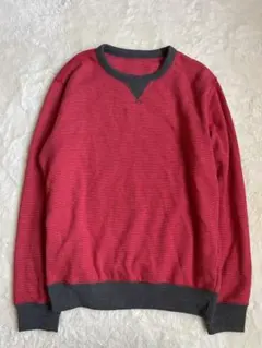 00s OLD UNIQLO ボーダー　スウェット　ピンク　Y2K 短丈