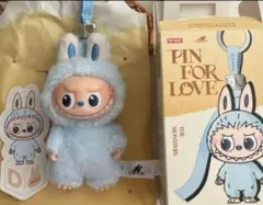 ラブブ　D イニシャル　LABUBU ポップマート　PIN FOR LOVE