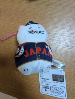 【新品タグ付き】侍ジャパン　でぶねこマスコットのサムネイル