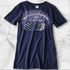 NIKE　ナイキ　グラフィックＴシャツ　フェード　Ｓ　紺　コットン　ユニセックスのサムネイル
