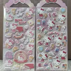 公式 サンリオ キティちゃん ぷくぷくシール 2枚セット