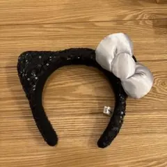 キティーちゃんカチューシャ ブラックスパンコール