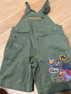 Mikihouse オーバーオール 15サイズ オリーブグリーン