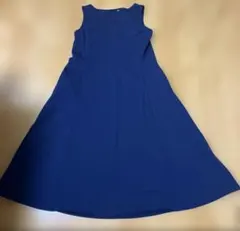 ユニクロ ウルトラストレッチエアリズムワンピース XL 丈短め ネイビー