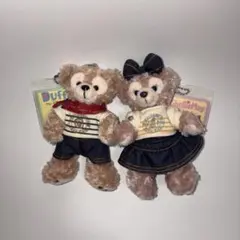 ダッフィー シェリーメイ ぬいぐるみ バッチ キーチェーン付き