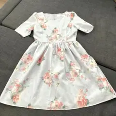 tocco closet 花柄ワンピース 半袖 ひざ丈　トッコ