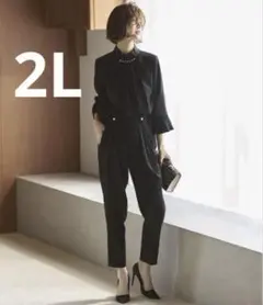 パールポイントブラウス＆パンツセットアップフォーマルセレモニースーツ