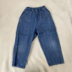 110 女の子　デニム　カジュアルパンツ　ブルー