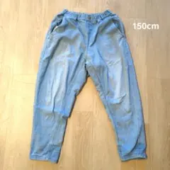 ブランシェス　ガーデナーテーパードパンツ　150cm ゴムウエスト デニムパンツ