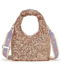 レスポ アトリエ スパンコール マルシェ 2way ショルダーバッグ ピンク