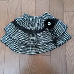 千鳥格子フリルスカート