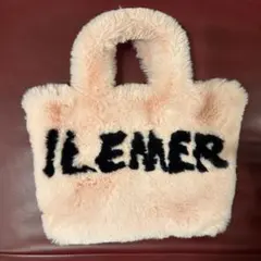 ILEMER ピンクファートートバッグ