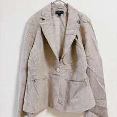 H&M ベージュ テーラードジャケット EUR 40 長袖 オフィス【M】